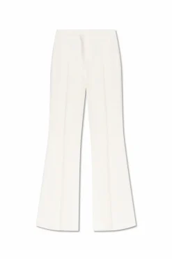 Givenchy cream Pants with flared legs and creases