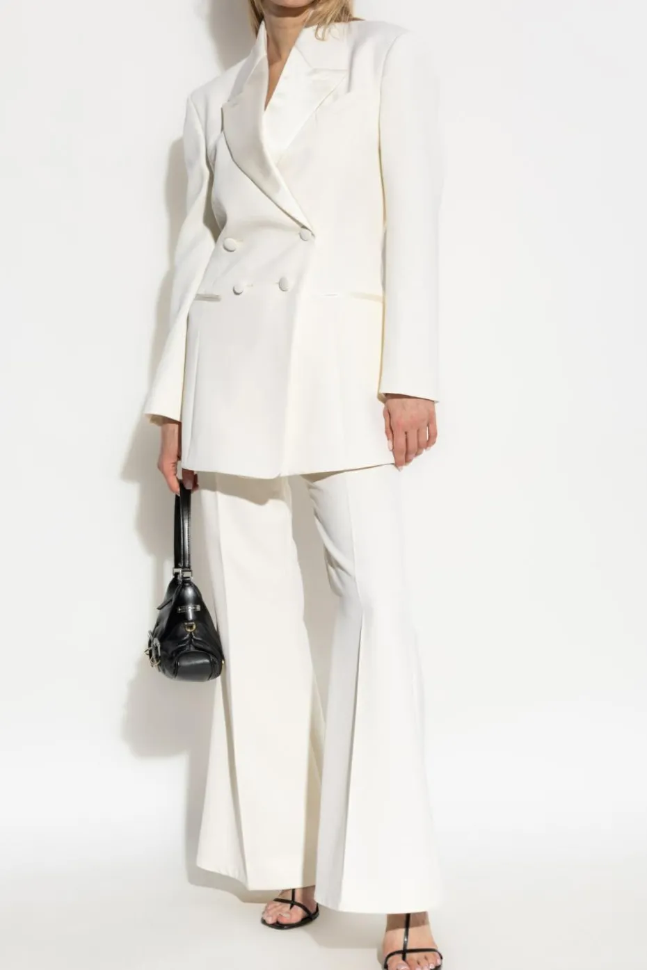 Givenchy cream Pants with flared legs and creases