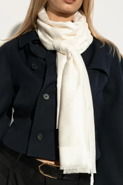 Givenchy cream Scarf with logo