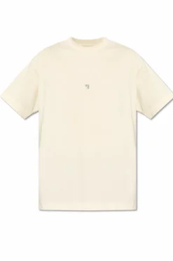 Givenchy cream T-shirt with embroidered logo