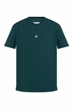 Givenchy GREEN Cotton t-shirt with embroidered logo