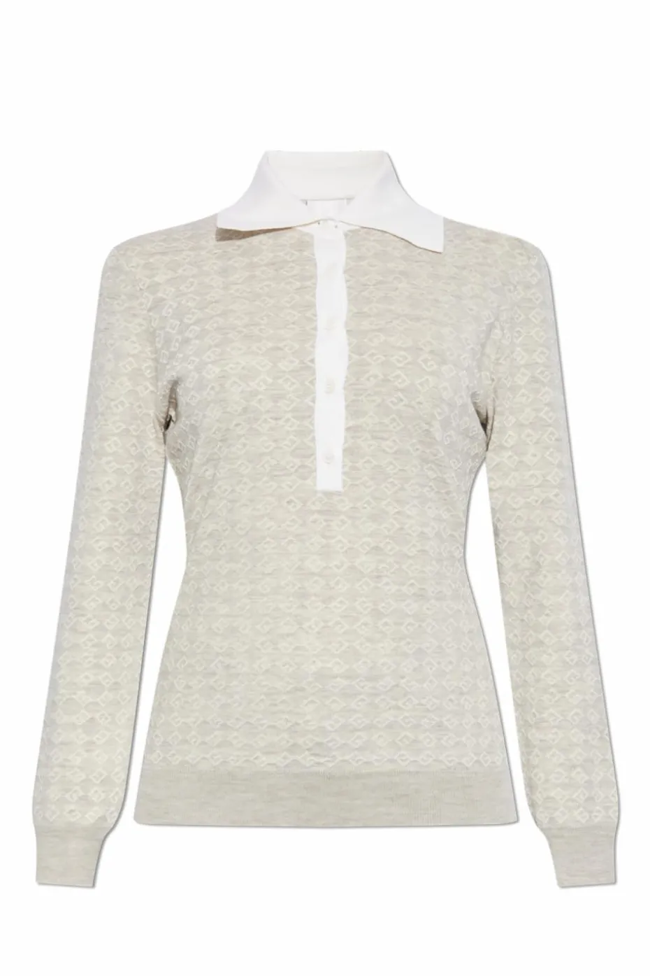 Givenchy GREY Sweater with polo collar