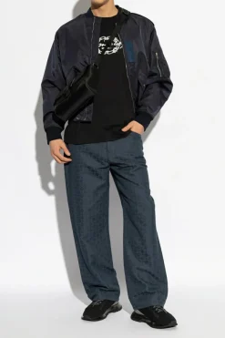 Givenchy NAVY BLUE Jeans with monogram