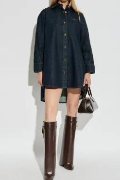 Givenchy NAVY BLUE Oversized denim shirt