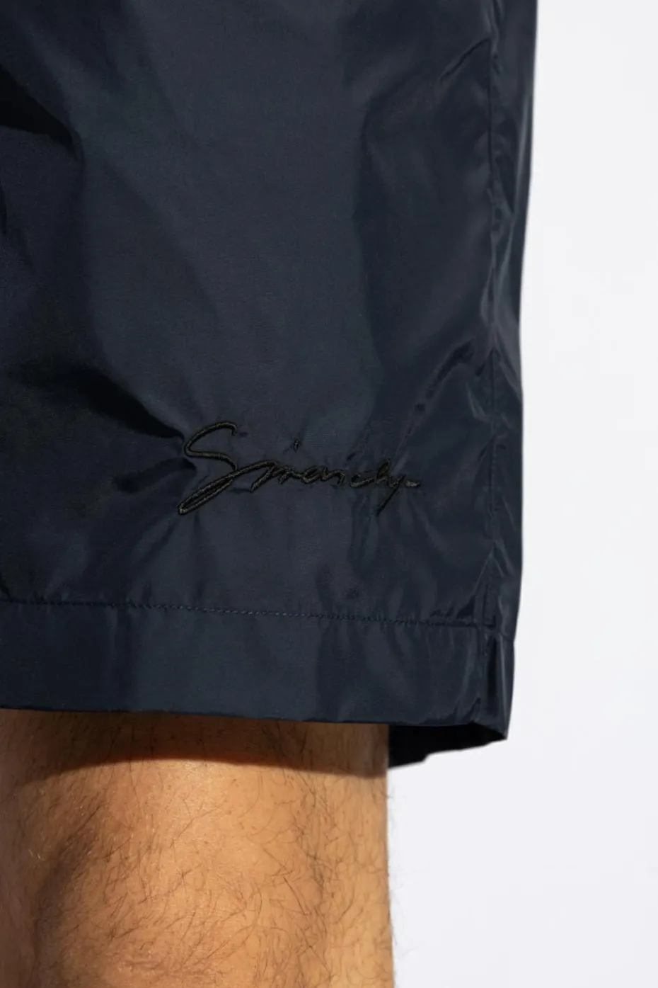 Givenchy NAVY BLUE Swim trunks with logo