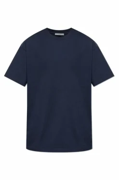 Givenchy NAVY BLUE T-shirt with printed logo