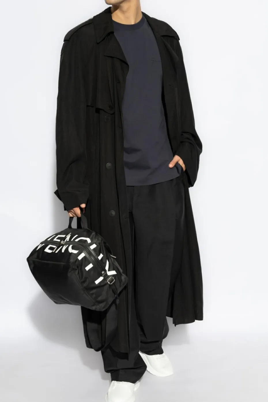 Givenchy NAVY BLUE T-shirt with round neckline