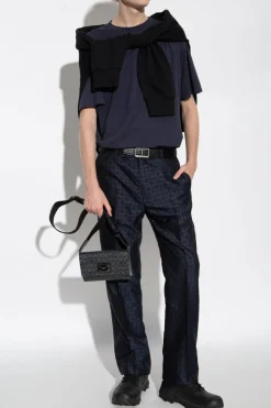 Givenchy NAVY BLUE Wool Pants with Crease