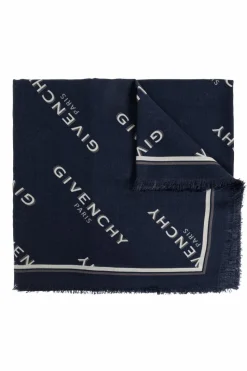 Givenchy NAVY BLUE Wool scarf