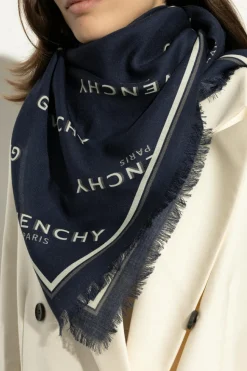 Givenchy NAVY BLUE Wool scarf