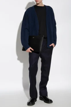 Givenchy NAVY BLUE Woolen pleated trousers