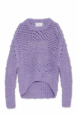 Givenchy PURPLE Sweater with decorative knit