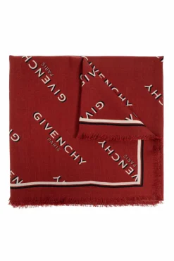 Givenchy RED Scarf with monogram