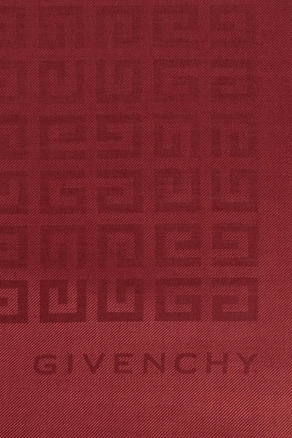 Givenchy RED Scarf with monogram