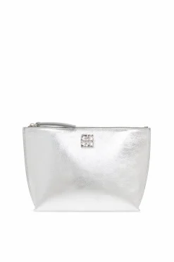 Givenchy SILVER Black clutch ‘Liquid’