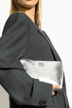 Givenchy SILVER Black clutch ‘Liquid’