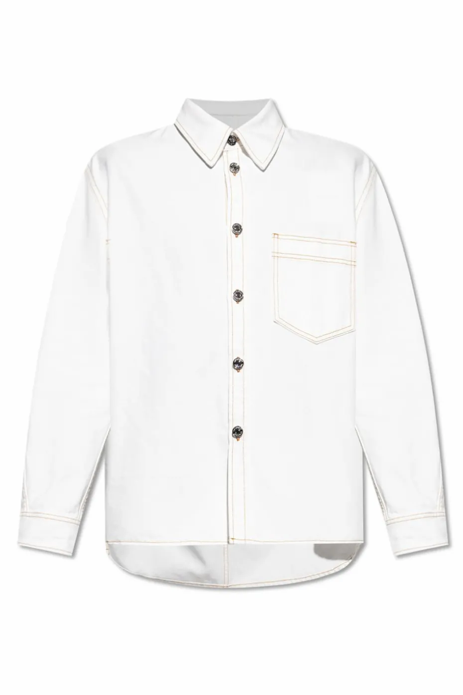Givenchy WHITE Denim shirt with stitching