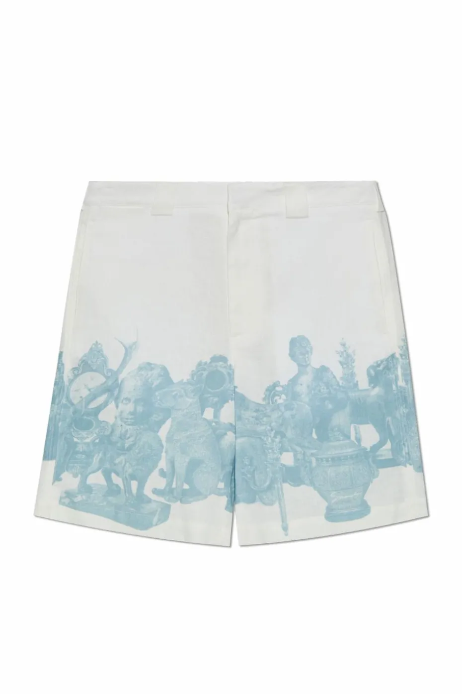 Givenchy WHITE Linen shorts