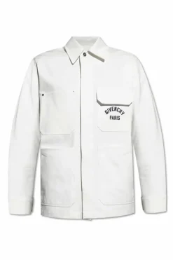 Givenchy WHITE Shirt jacket with logo