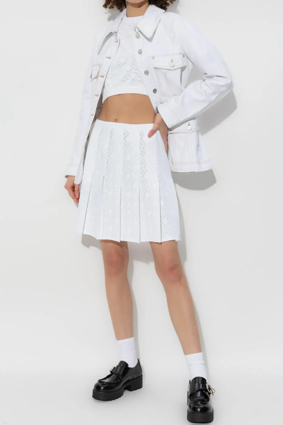 Givenchy WHITE Short Sleeve Sweater