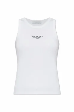 Givenchy WHITE Top with printed logo