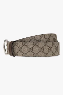 Gucci beige Belt in GG Supreme canvas