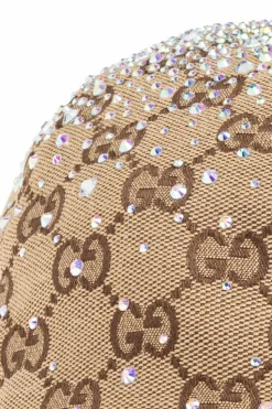Gucci beige Cap with shimmering appliqués