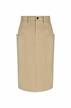 Gucci beige Cotton skirt with back slit