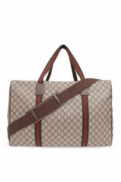 Gucci beige āGG Supremeā canvas holdall bag