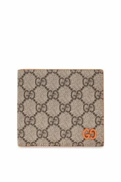 Gucci beige "GG Supreme" canvas wallet