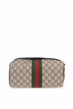 Gucci beige ‘GG Supreme’ canvas wash bag