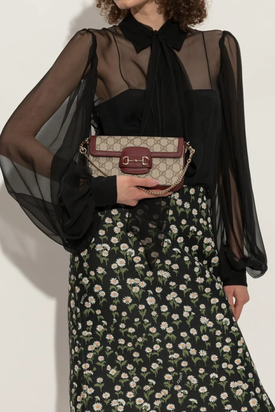 Gucci beige Handbag 'Horsebit 1955 Mini'