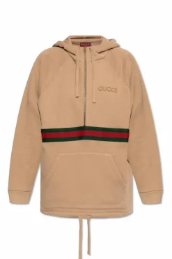 Gucci beige Hoodie with logo