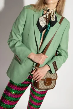 Gucci beige ‘Horsebit 1955’ shoulder bag