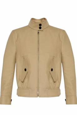 Gucci beige Jacket with stand-up collar