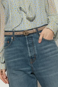 Gucci beige Leather belt