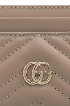 Gucci beige Leather card case