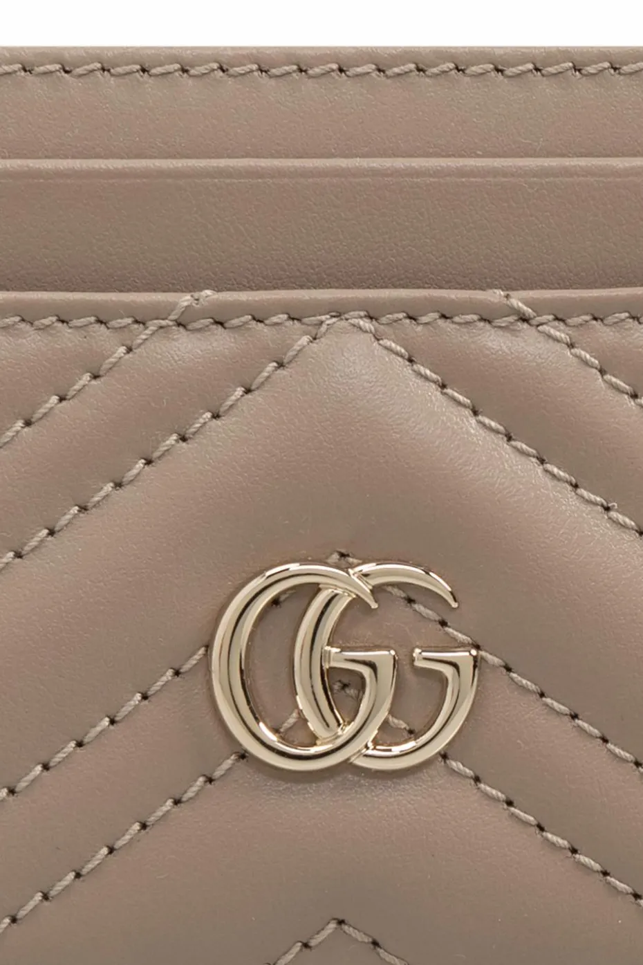 Gucci beige Leather card case