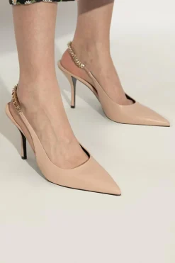 Gucci beige Leather heeled shoes 'Signoria'