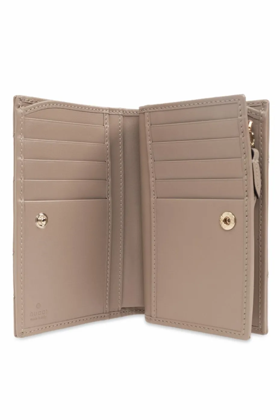 Gucci beige Leather wallet with logo