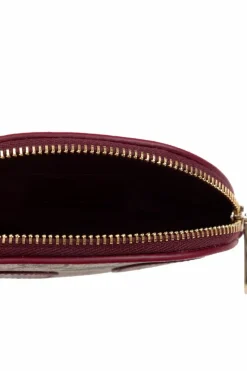 Gucci beige Monogram pouch from the GG Emblem collection