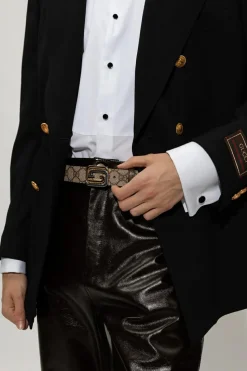 Gucci beige Monogrammed belt
