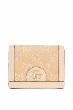 Gucci beige Monogrammed wallet
