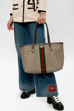 Gucci beige 'Ophidia GG' shopper bag