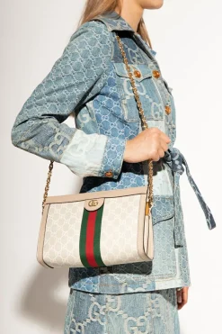 Gucci beige ‘Ophidia GG Small’ shoulder bag