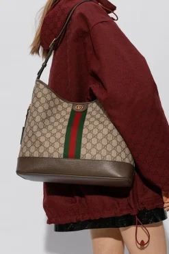 Gucci beige ‘Ophidia Medium’ shoulder bag