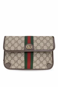 Gucci beige ‘Ophidia Small’ belt bag