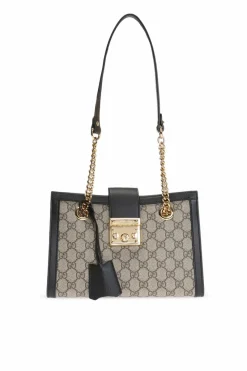 Gucci beige 'Padlock' shoulder bag