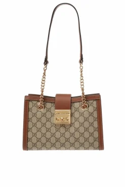 Gucci beige 'Padlock' shoulder bag