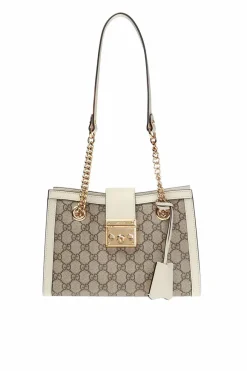 Gucci beige 'Padlock' shoulder bag